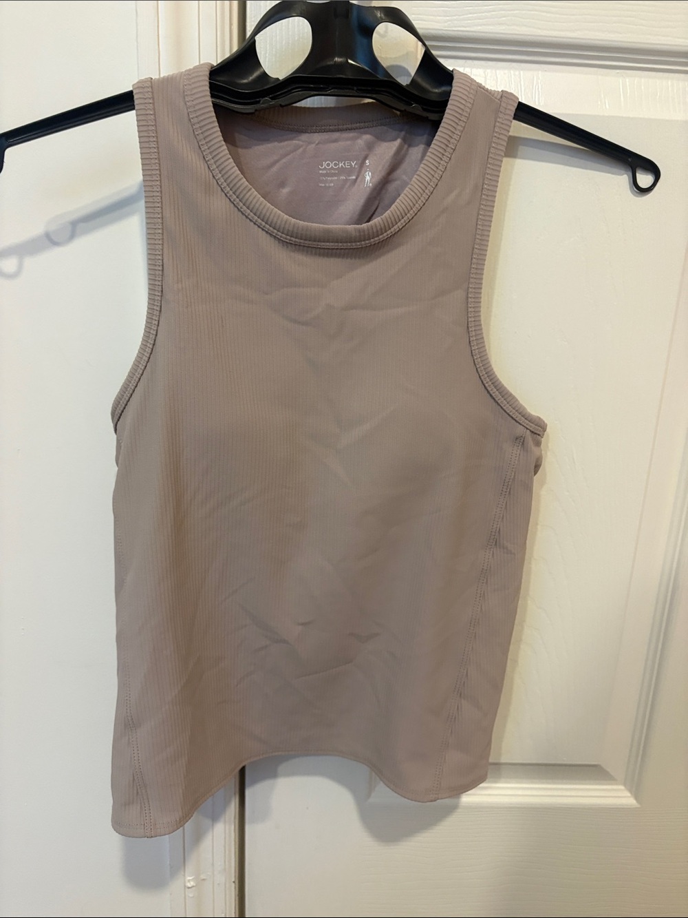 Jockey Ribbed Tank Top — Mauve Taupe